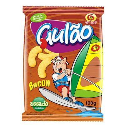 Salgadinho Gulão Pururuca Sabor Bacon Gulozitos 100g
