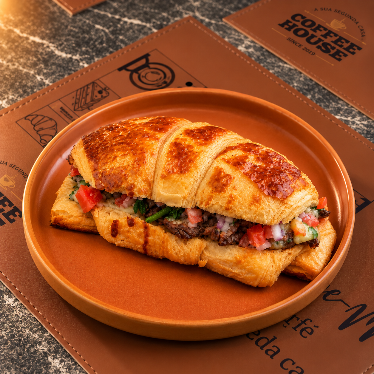 SANDUICHE DE CROISSANT COM FILÉ