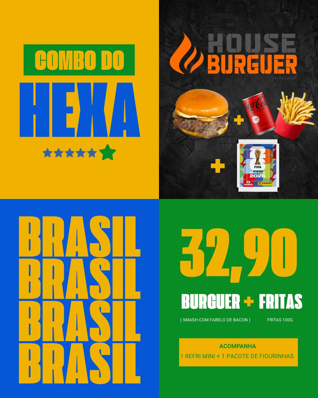 Combo Hexa (batata 100g + refri PET)