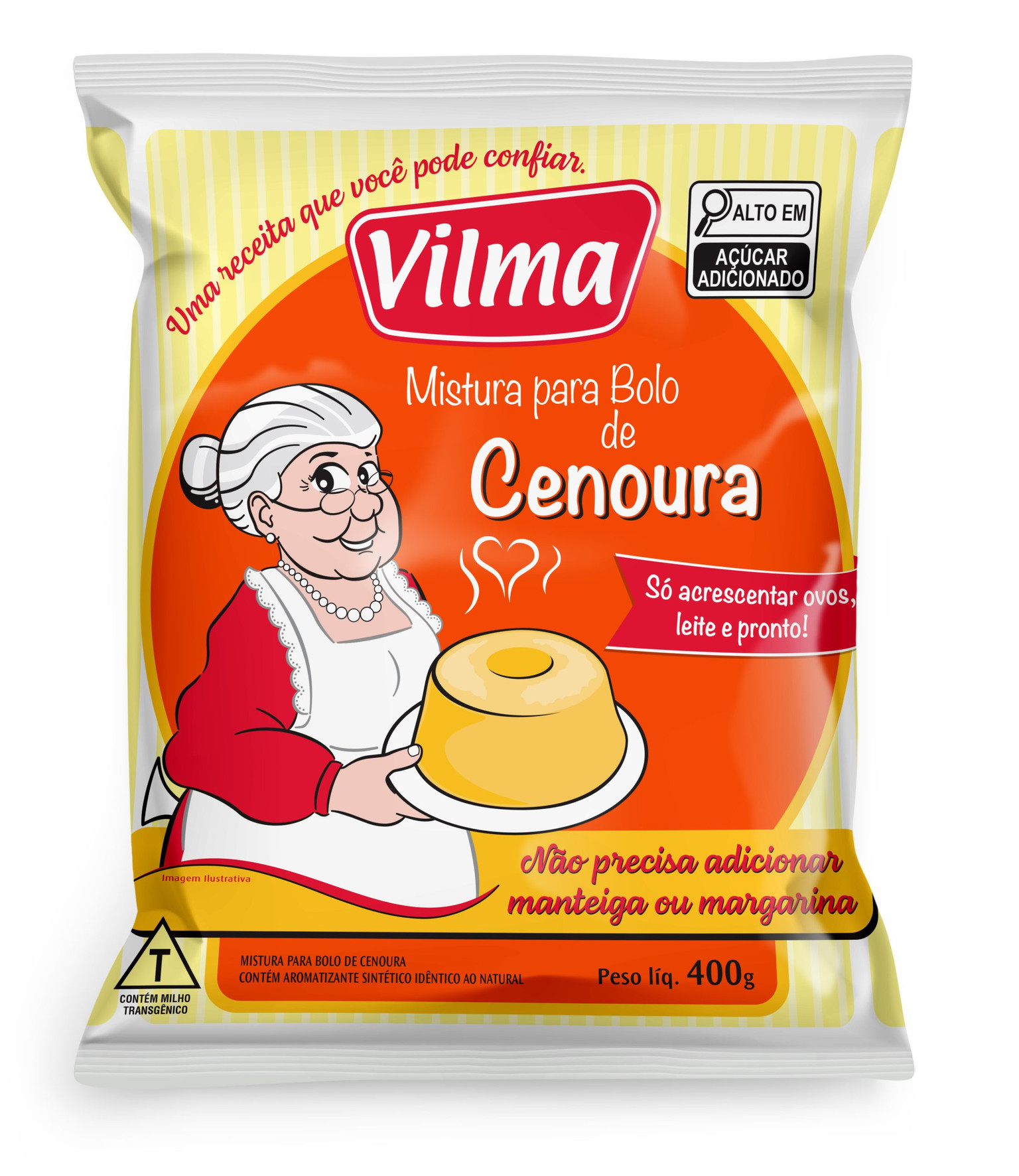 Mistura para bolo Vilma cenoura