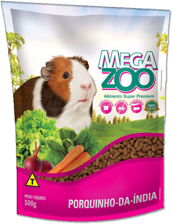 Mega Zoo Extrusada Porquinho da índia 500g