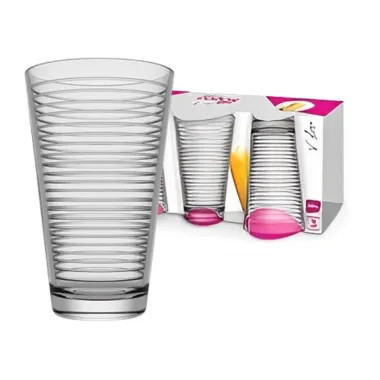 CONJUNTO DE COPO VIDRO 3PC 300ML EM CASA TEM / JOGO