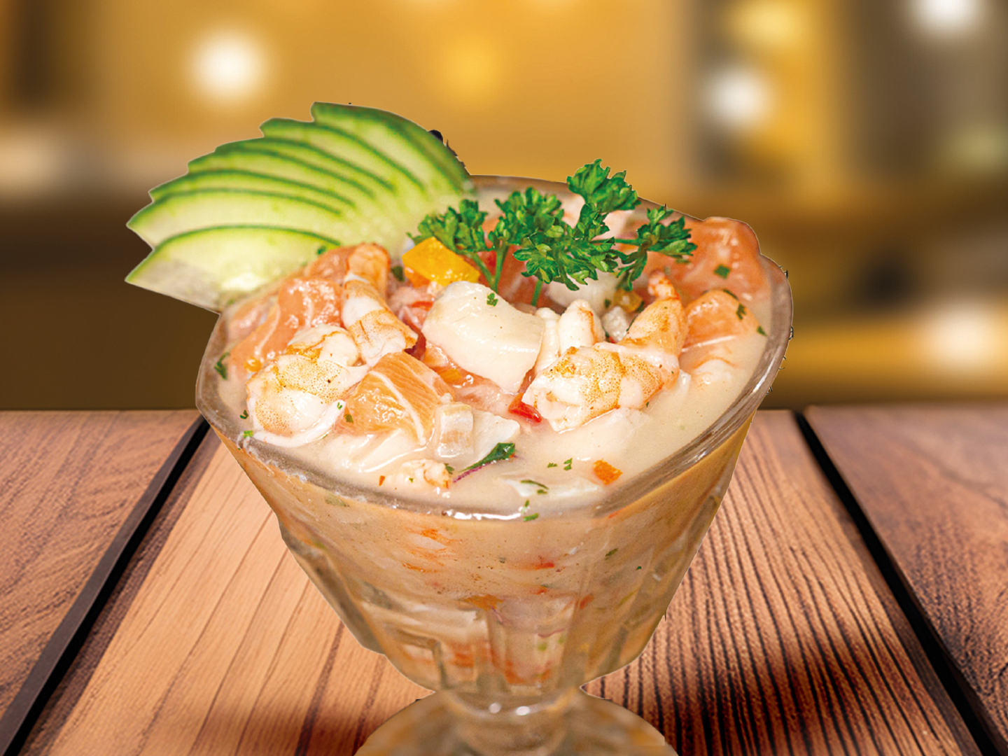 Ceviche Salmão c/ Camarão