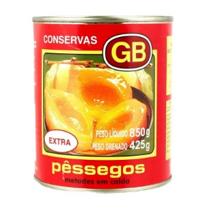 PÊSSEGO EM CALDA GB EXTRA METADE 450G