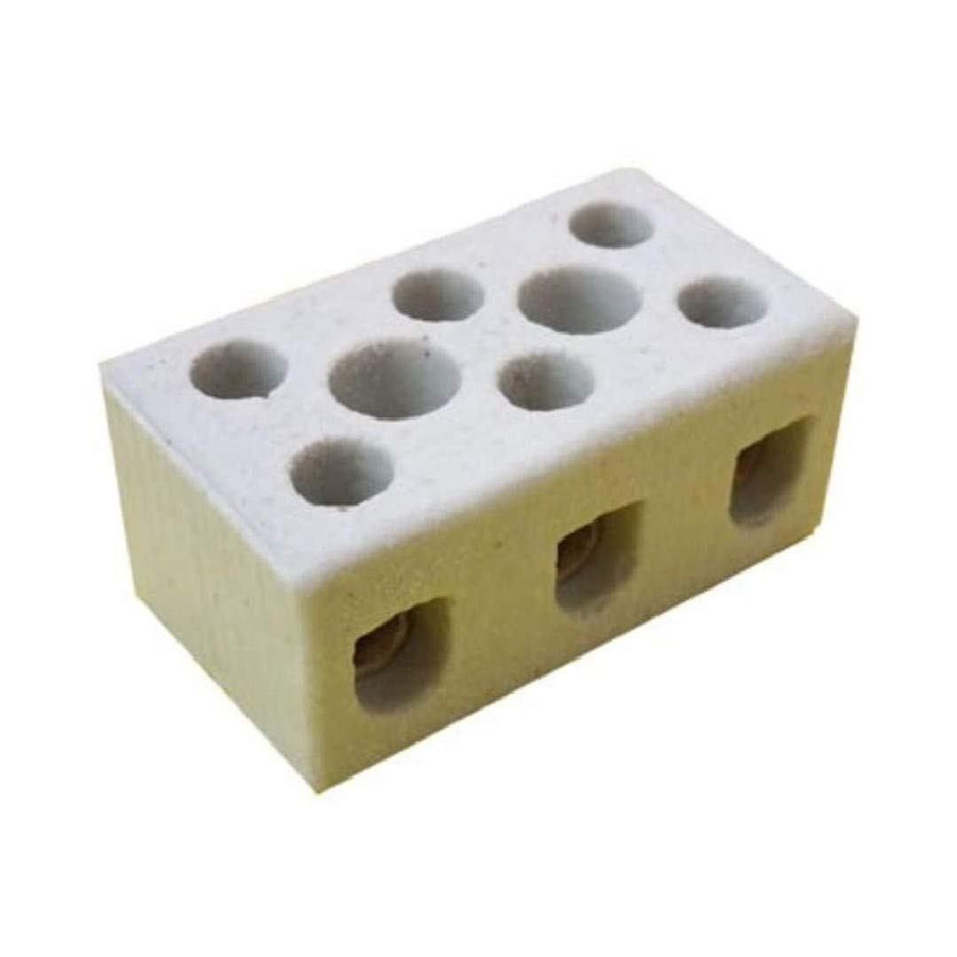 CONECTOR DE CERAMICA TRIPOLAR THOMPSON 6MM
