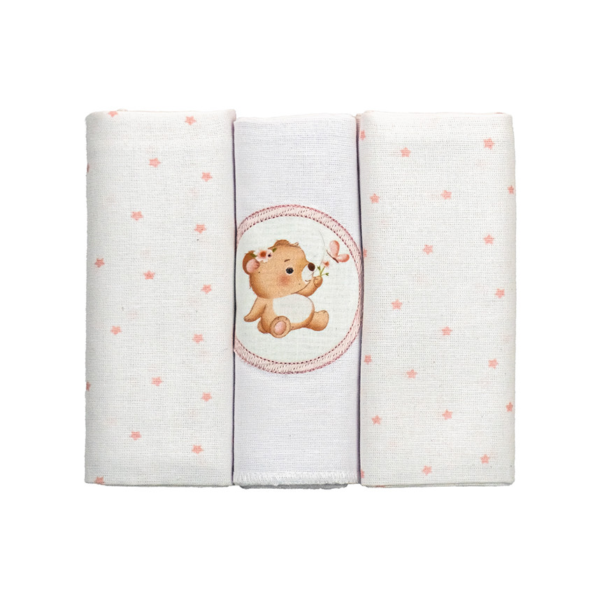 Cueiro Flanelado Bublim - Rosa