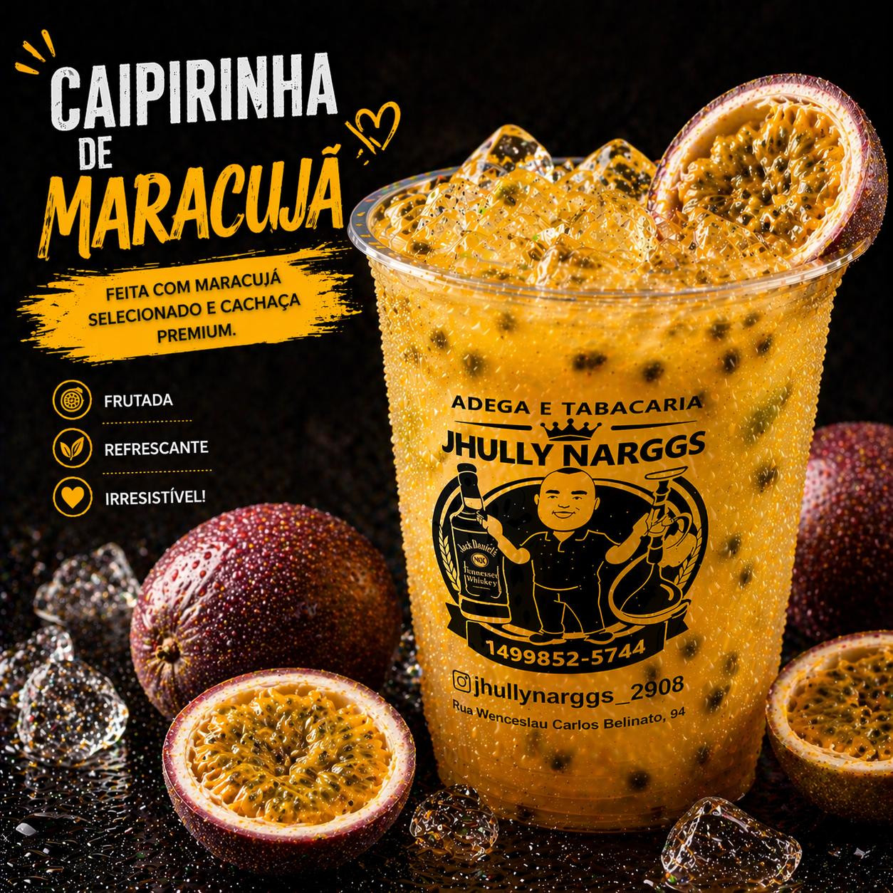 CAIPIRINHA MARACUJÁ 700ML