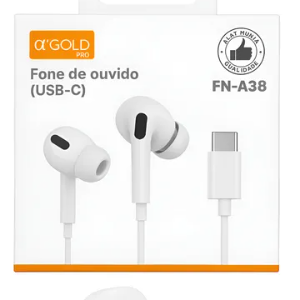 FONE C FIO TIPO-C GOLD FN-A38L