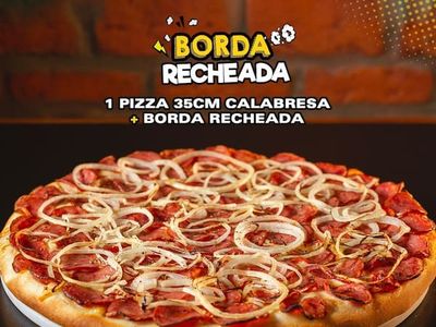 Combo Pizza 35cm Calabresa + Borda