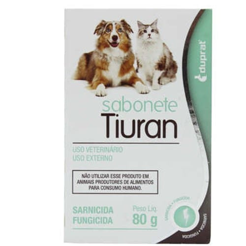 Tiuran Sabonete Cães e Gatos 80g