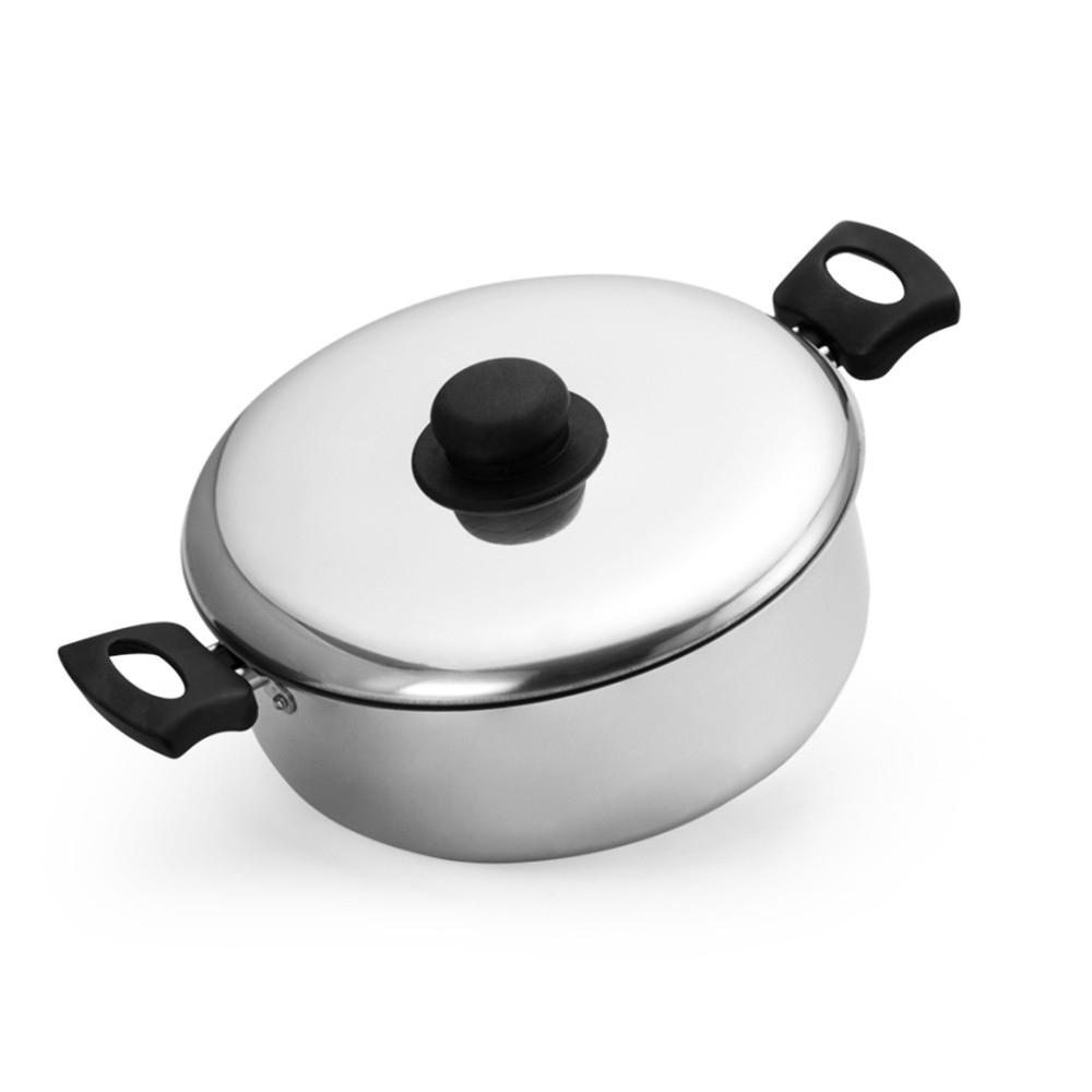 PANELA CAÇAROLA DE ALUMÍNIO C/ ALÇA EXTRA ASC N.22