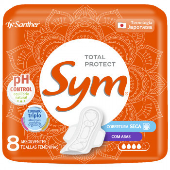 ABSORVENTE SYM 8UN SECA C/ABAS