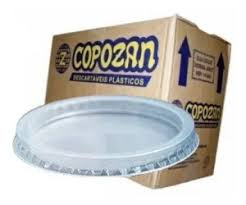 TAMPA POTE 200/250ML TRANSPARENTE COPOZAN