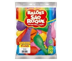 BALAO SAO ROQUE  LISO Nº9 SORTIDO C/50