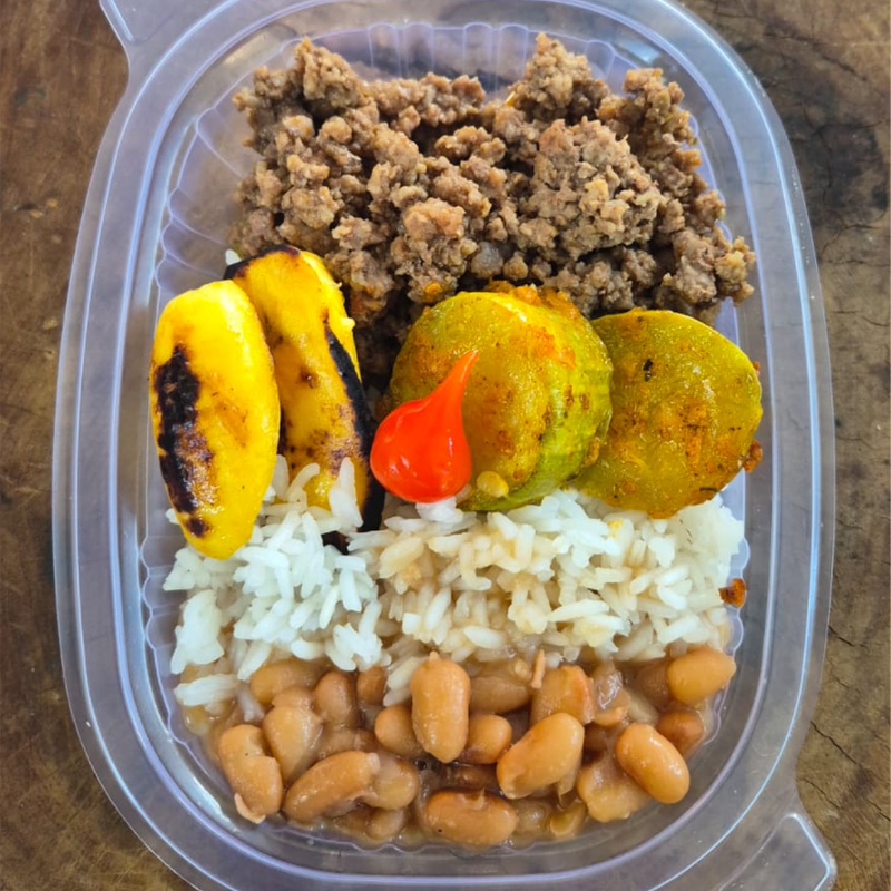CARNE MOÍDA C/ ARROZ INTEGRAL 220 GRAMAS Congelado.