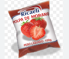 MORANGO POLPA 1KG RICAELI