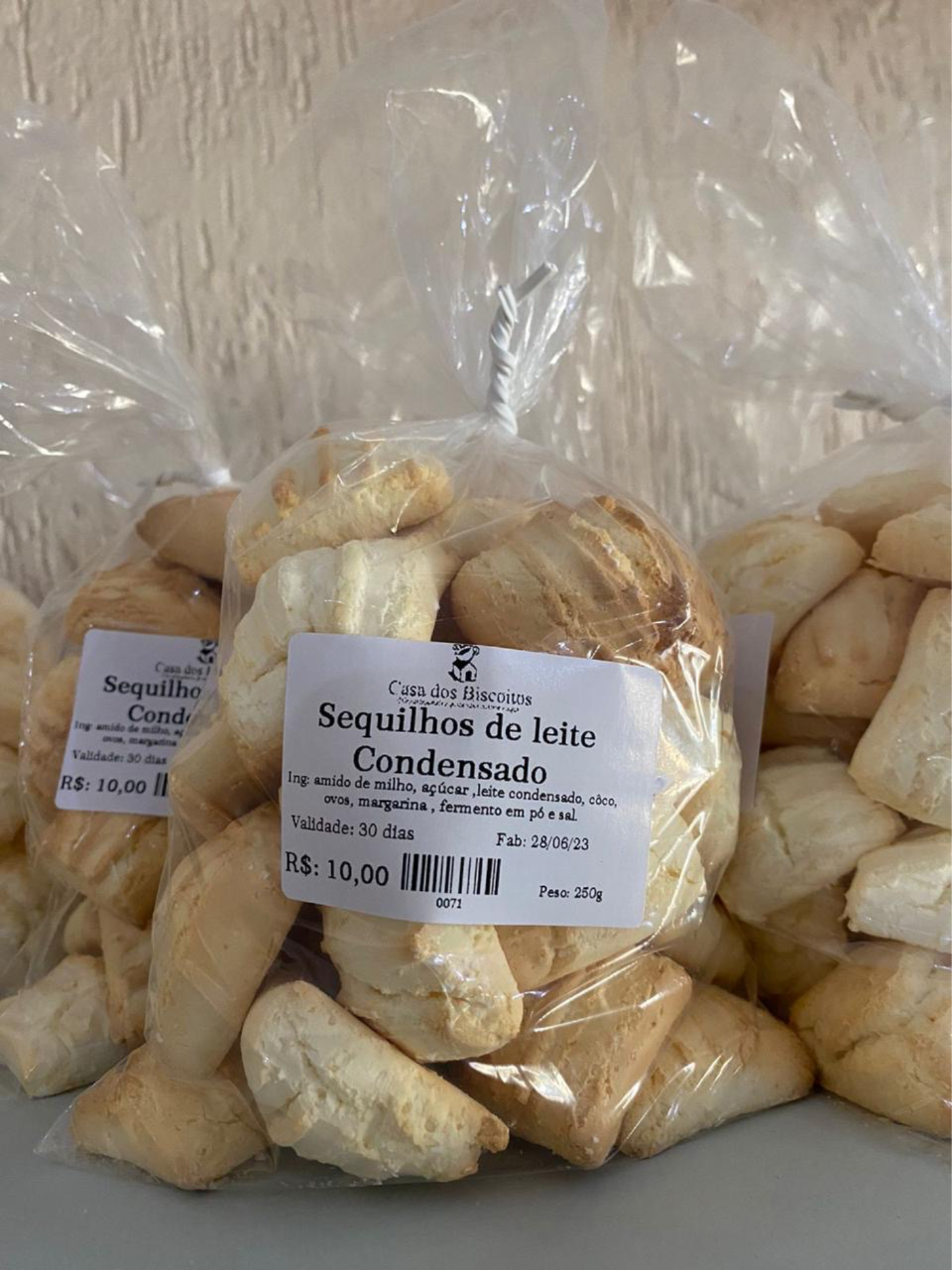 BOLACHINHA SEQUILHOS LEITE CONDENSADO