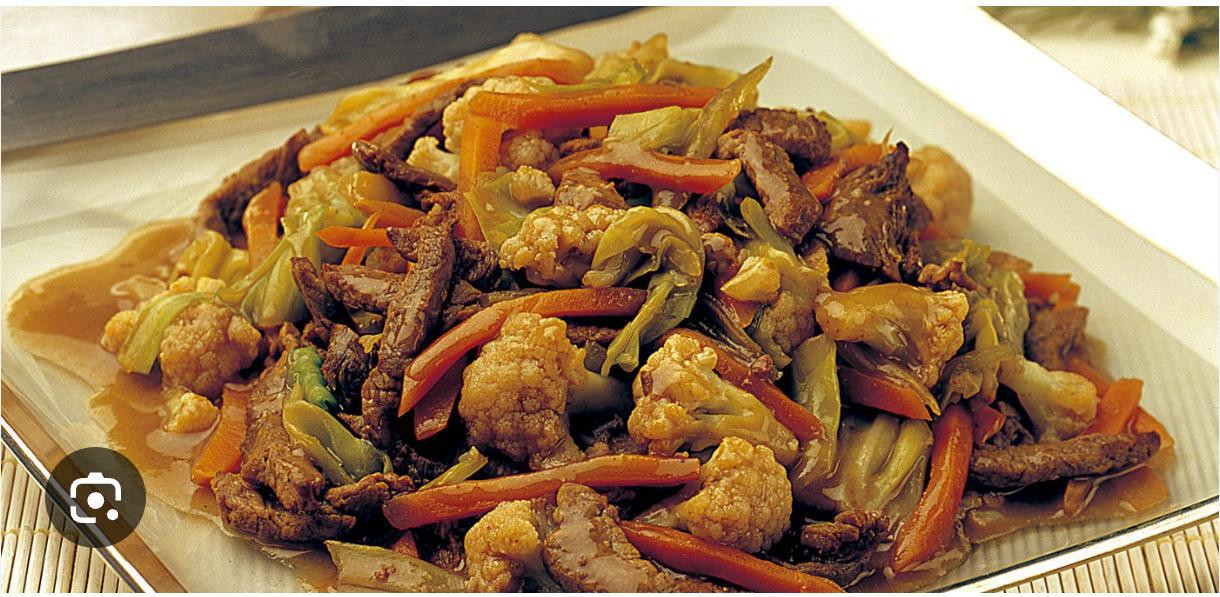 Carne com legumes