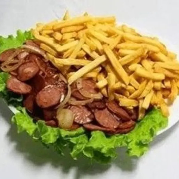 Porção de Fritas com Calabresa Acebolada
