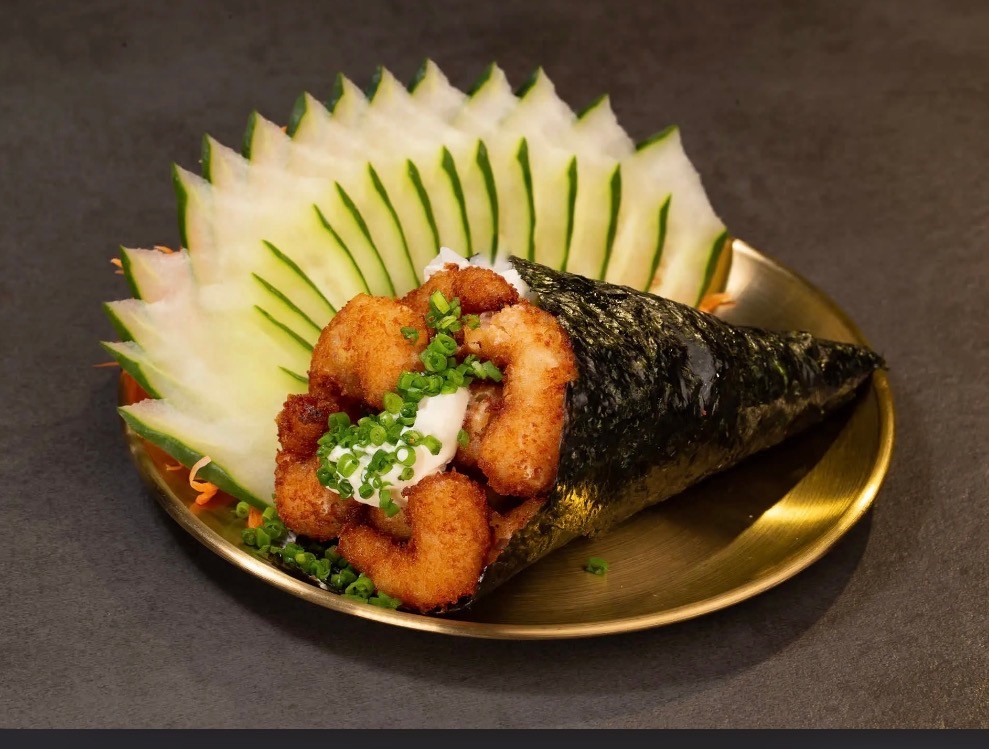 Temaki camarão empanado 