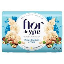 SABONETE FLOR DE YPE ROSAS BRANCAS/ AVELA 85G