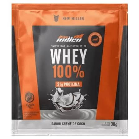Whey 100% Creme De Coco 30g Sc New Millen