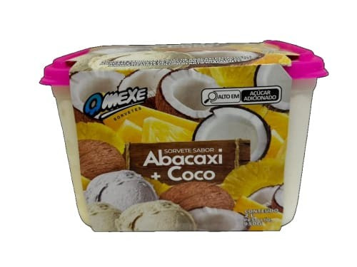 SORVETE QMEXE ABACAXI COM COCO 2L