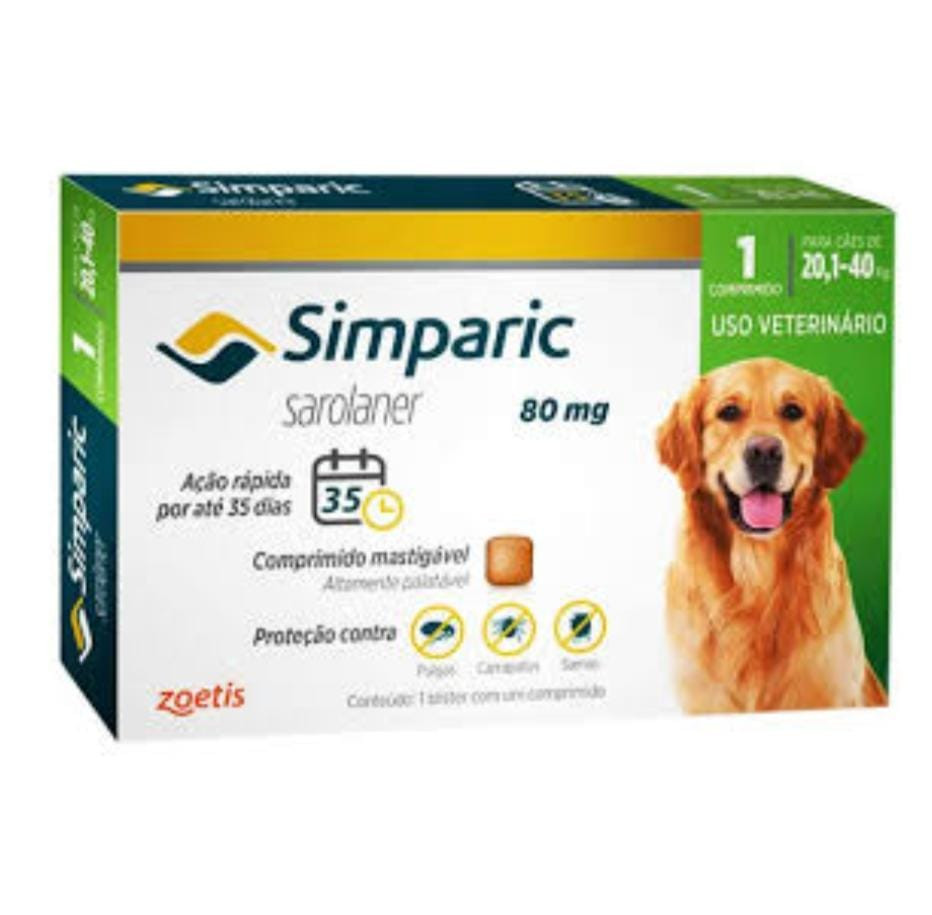 Simparic 80mg 20,1 - 40Kg 