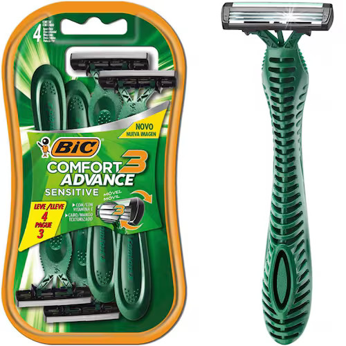 LÂMINA BIC COMFORT 3 SENSITIVE PRESTORBABA/GILETE