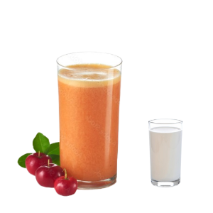 SUCO ACEROLA C/ LEITE COPO