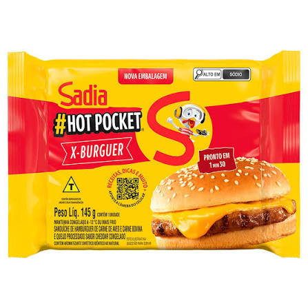 Hot pocket sadia 145g x-burguer