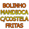 BOLINHO DE MANDIOCA COM COSTELA E BATATA FRITAS