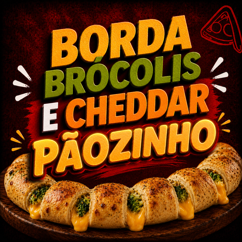 BROCOLIS E CHEDDAR PAOZINHO