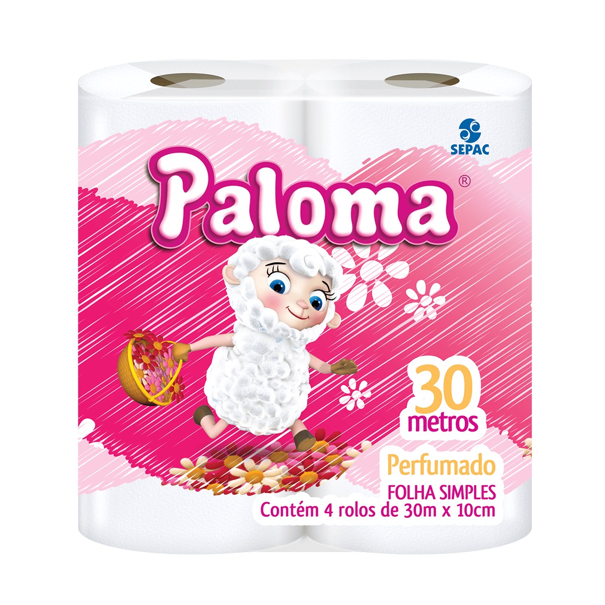 PAPEL HIG PALOMA "PERFUMADO" 30M C/4UN