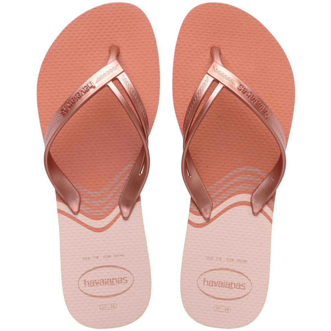 HAVAIANAS ELEGANCE PRINT ROSA GOLD 33/34**