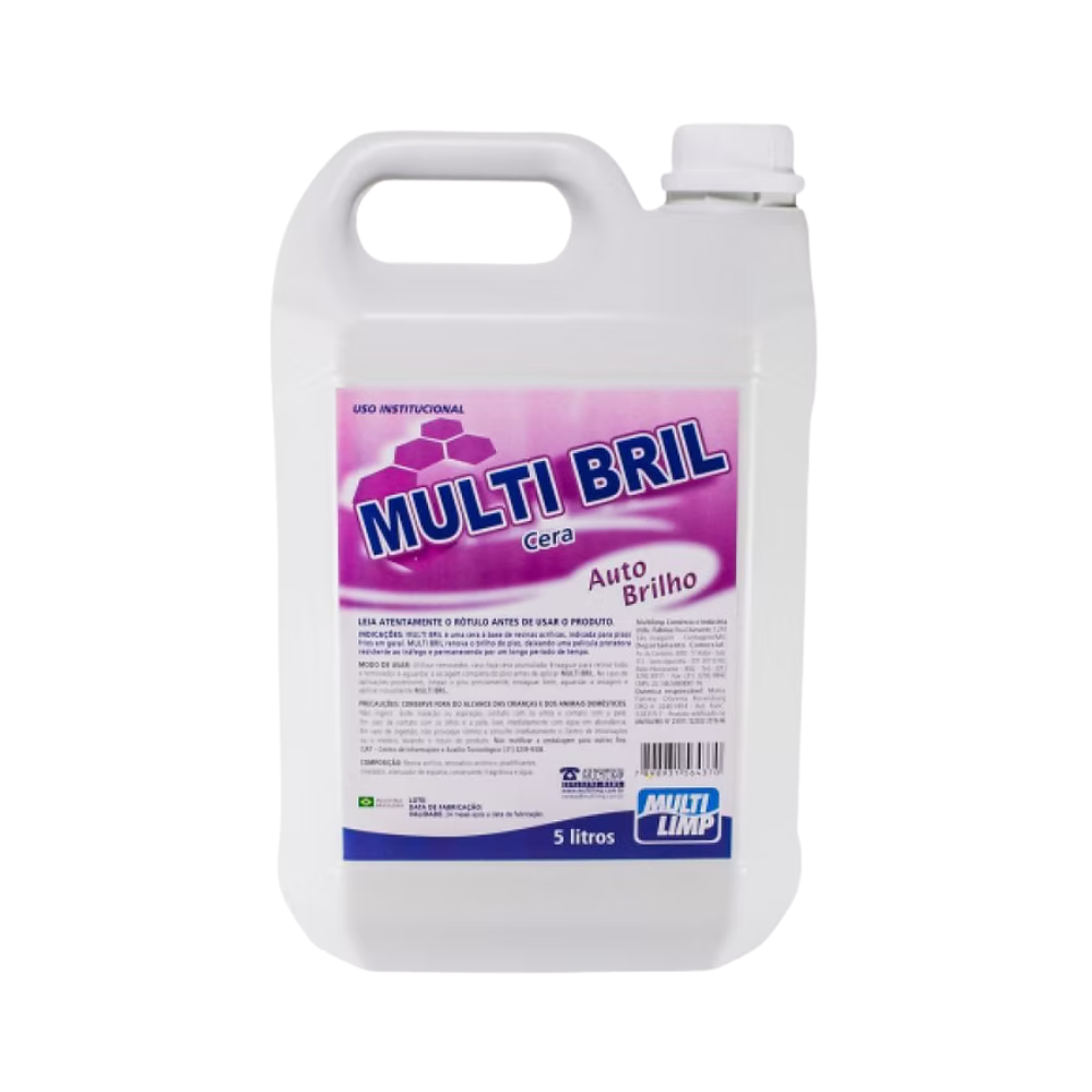 CERA AUTO BRILHO MULTI BRIL 5L INCOLOR
