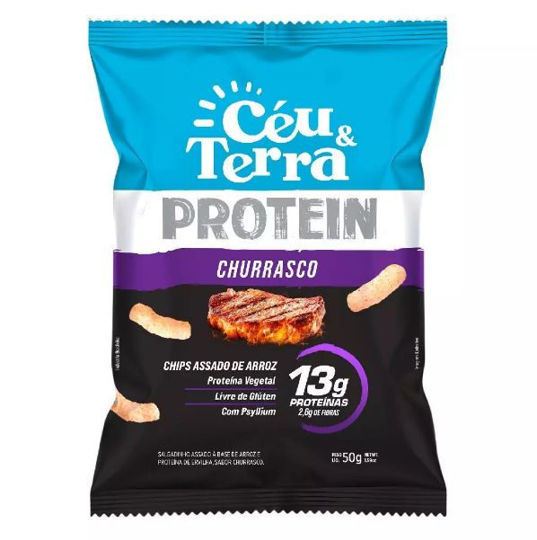 CHIPS DE ARROZ PROTEIN CHURRASCO 50G