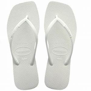 CHINELO HAV SLIM SQUARE BRANCO 
