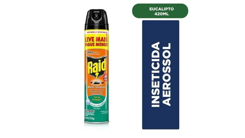 INSETICIDA RAID 420ML EUCALIPTO
