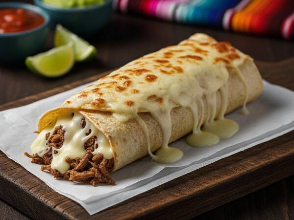 Burrito Gratinado ou Enchillada Gratinada - Acompanha molho!