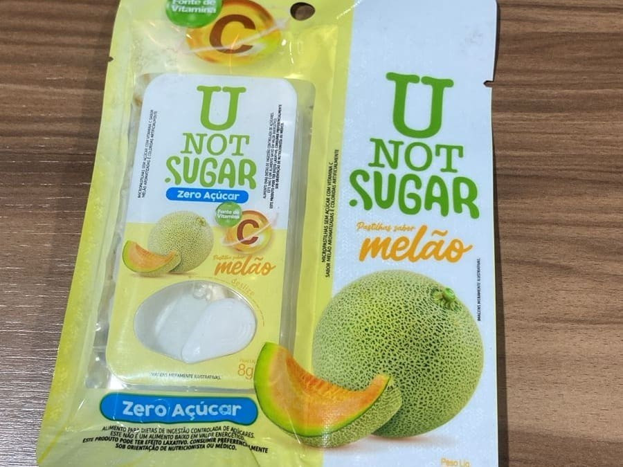 BALA SUGAR MELÃO ZERO 8G