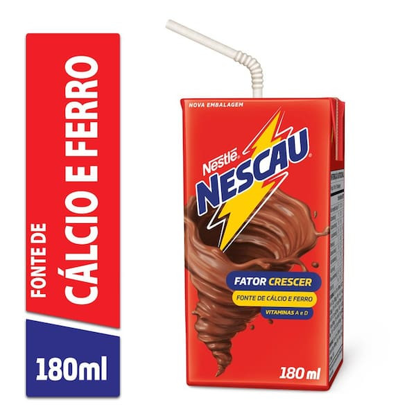Bebida Láctea Uht Sabor Chocolate Nescau Nestlé 180ml