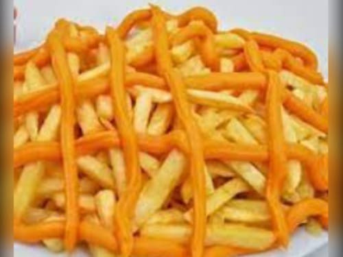 PORCAO FRITAS COM CHEDDAR