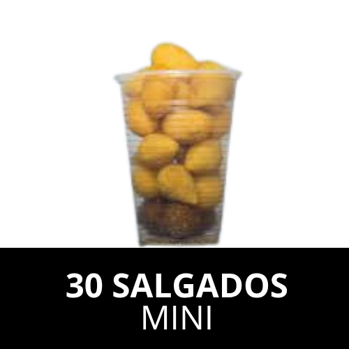 30 SALGADOS MINI