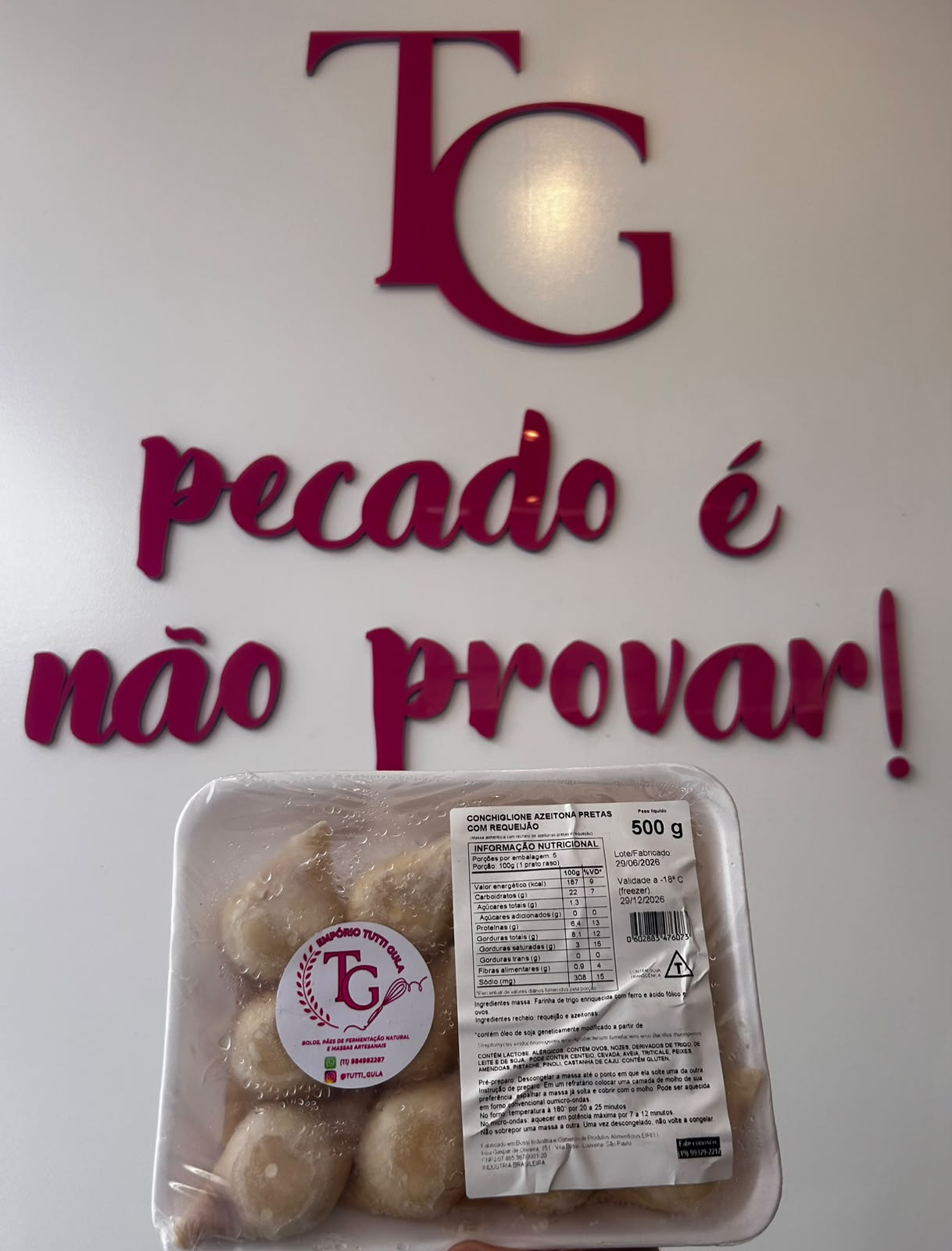 CONCHIGLIONE AZEITONA PRETA 500G
