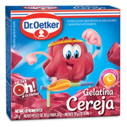 Gelatina em Po Oetker 20g Cereja