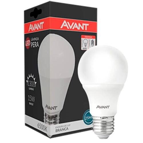 Lâmpada Pera Led 15w 6500k Bivolt Avant