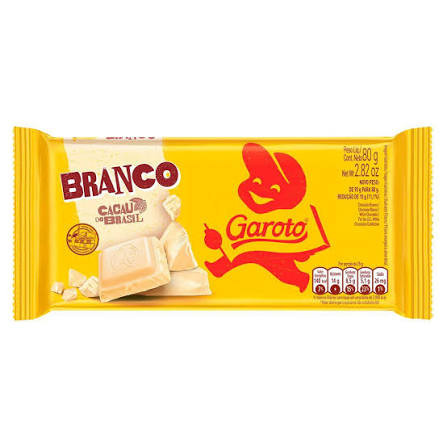 BARRA DE CHOCOLATE GAROTO BRANCA