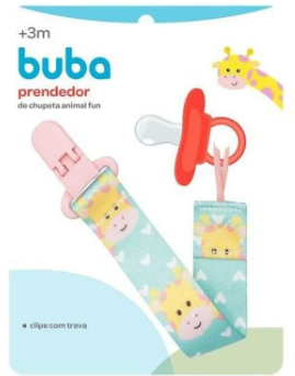 Prendedor de Chupeta Buba - Girafa