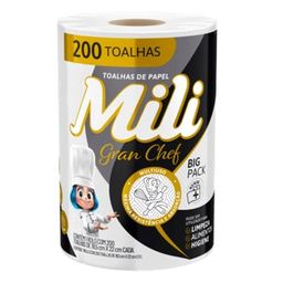 Papel Toalha Gran Chef Mili 200 Folhas